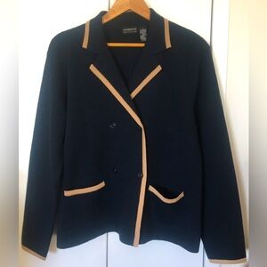 Liz Claiborne Women Double Breasted Work Casual Blazers Jacket